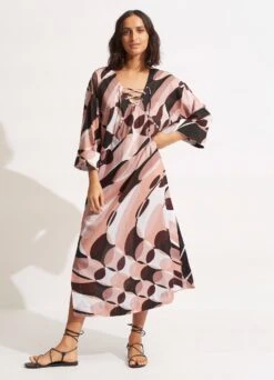 PoolsideMaxi Cover Up - Sepia 11 PoolsideMaxi Cover Up - Sepia -Fashion Swimwear Store 54724 CU Sepia 5