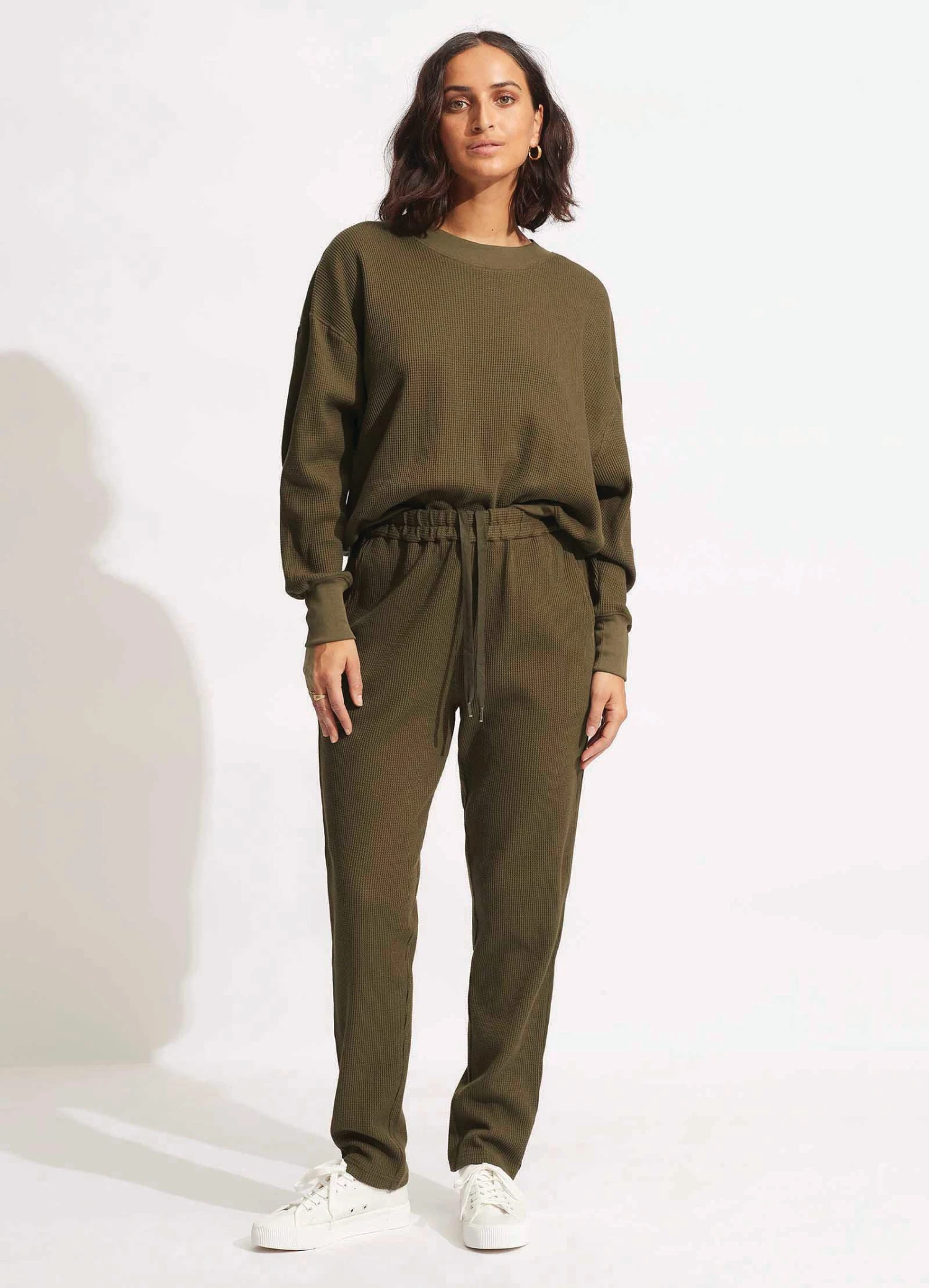 Waffle Pant - Moss 3 Waffle Pant - Moss