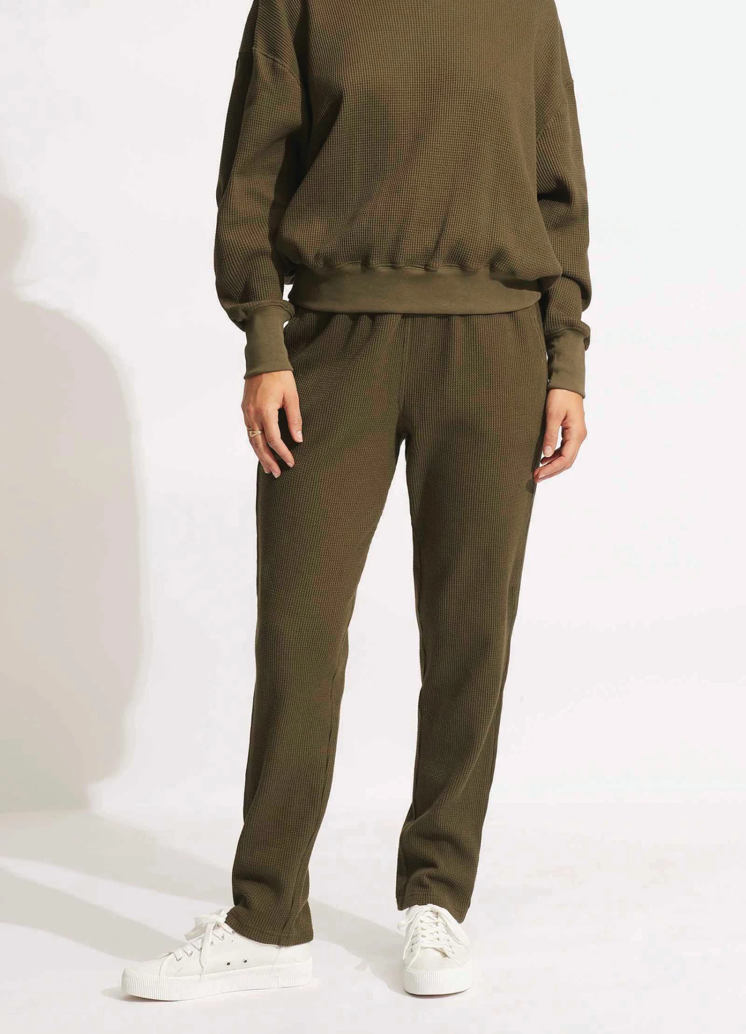 Waffle Pant - Moss 4 Waffle Pant - Moss - Image 2