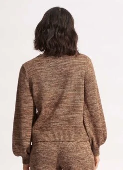 Maple Knit Jumper - Sepia -Fashion Swimwear Store 54727 KN Sepia 5