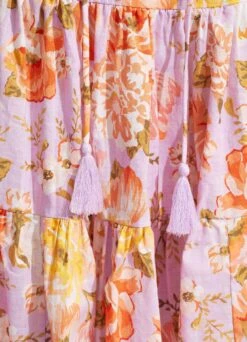 Paradise Garden Tiered Dress- Lilac -Fashion Swimwear Store 54731 DR Lilac 6