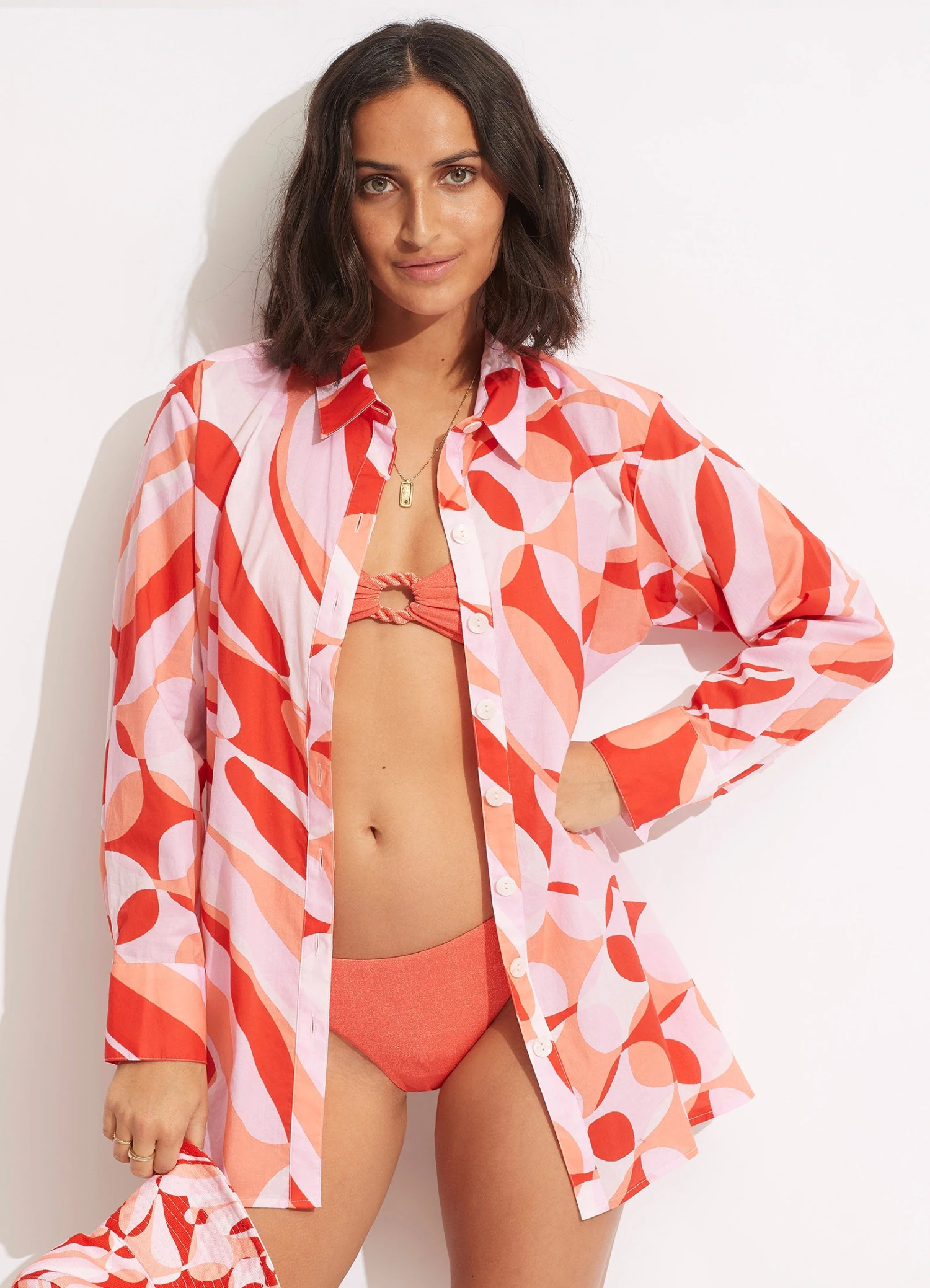 Poolside Shirt - Chintz Pink 4 Poolside Shirt - Chintz Pink - Image 2