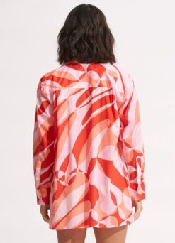Poolside Shirt - Chintz Pink 12 Poolside Shirt - Chintz Pink -Fashion Swimwear Store 54732 TO ChintzPin 5