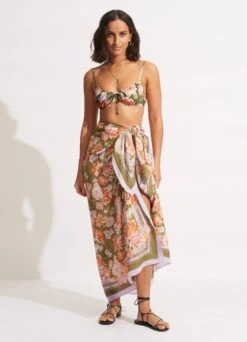 Paradise Garden Pareo - Avocado 8 Paradise Garden Pareo - Avocado -Fashion Swimwear Store 54733 SG Avocado 2