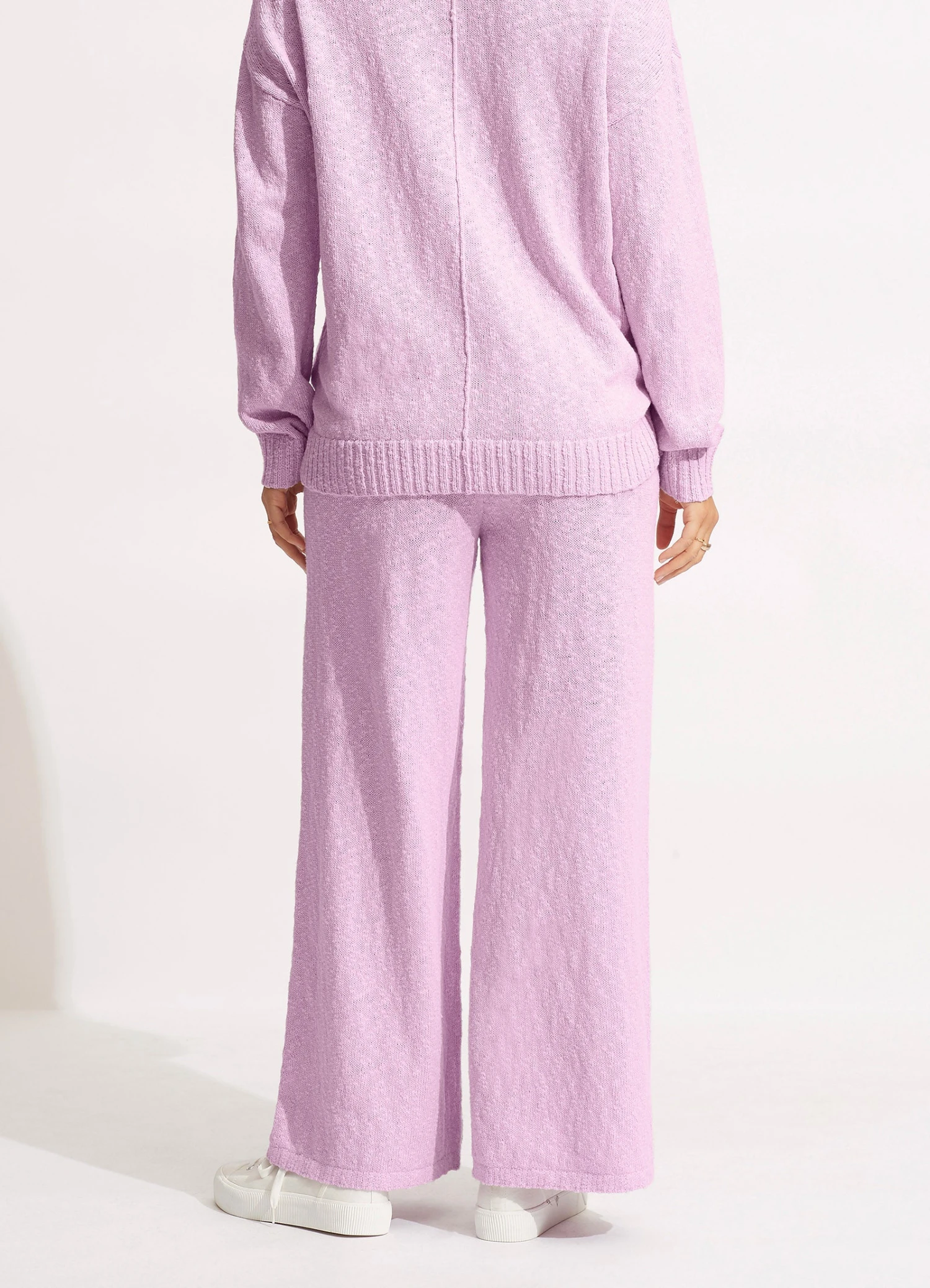 Boucle Knit Pant- Lilac 8 Boucle Knit Pant- Lilac - Image 6