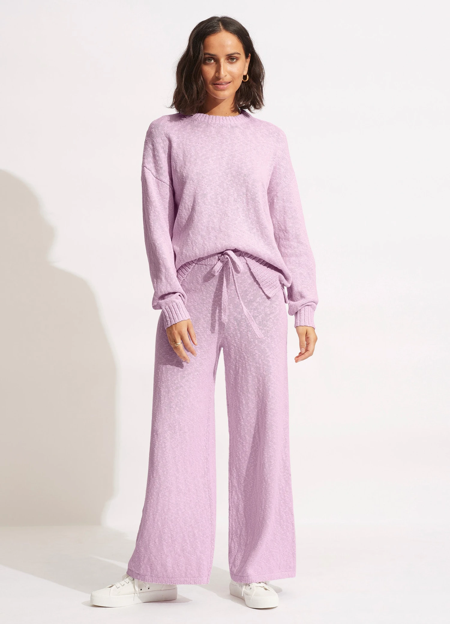 Boucle Knit Pant- Lilac 10 Boucle Knit Pant- Lilac - Image 8