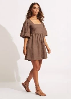 Shoreline Cover Up - Chocolate -Fashion Swimwear Store 54736 CU Chocolate 3