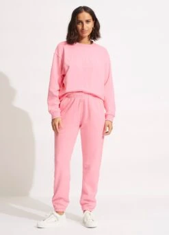 Seafolly Originals Track Pant - Pink 7 Seafolly Originals Track Pant - Pink -Fashion Swimwear Store 54739 PA Pink 2