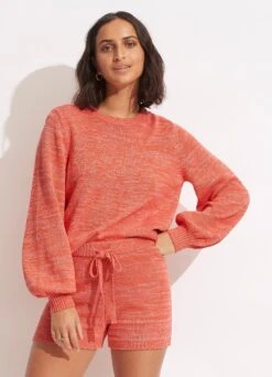 Maple Knit Short- Chintz Pink