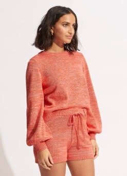 Maple Knit Short- Chintz Pink -Fashion Swimwear Store 54741 KN ChintzPin 3