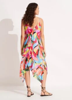 Tropfest Scarf Dress - Aquamarine -Fashion Swimwear Store 54743 DR Aquamarine 4