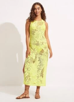 Islands Cover Up - Celery 11 Islands Cover Up - Celery -Fashion Swimwear Store 54749 CU Celery 3