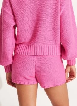 Husk Chunky Knit Short - Pink -Fashion Swimwear Store 54764 KN Pink 4
