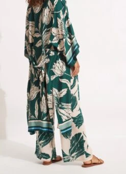 Fleur De Bloom Silk Pant - Evergreen 9 Fleur De Bloom Silk Pant - Evergreen -Fashion Swimwear Store 54781 PA Evergreen 3