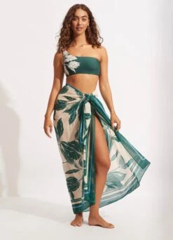 Fleur De Bloom Pareo - Evergreen 10 Fleur De Bloom Pareo - Evergreen -Fashion Swimwear Store 54783 SG Evergreen 2