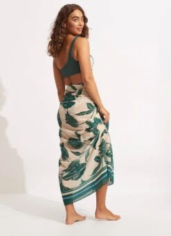 Fleur De Bloom Pareo - Evergreen 12 Fleur De Bloom Pareo - Evergreen -Fashion Swimwear Store 54783 SG Evergreen 4