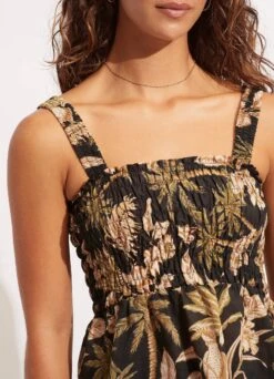 Castaway Shirring Top - Black -Fashion Swimwear Store 54797 TO Black 5