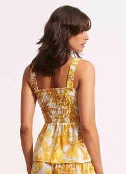 Castaway Shirring Top - Tuscan Sun 10 Castaway Shirring Top - Tuscan Sun -Fashion Swimwear Store 54797 TO Tuscan 20Sun 4