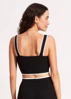 Coral Knit Top - Black 10 Coral Knit Top - Black -Fashion Swimwear Store 54813 KN Black 4