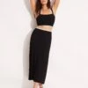 Coral Knit Skirt - Black 1 Coral Knit Skirt - Black -Fashion Swimwear Store 54814 KN Black 1