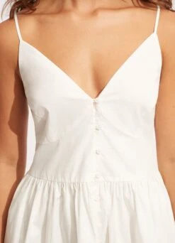 Poplin Beach Dress - White 11 Poplin Beach Dress - White -Fashion Swimwear Store 54818 DR White 5