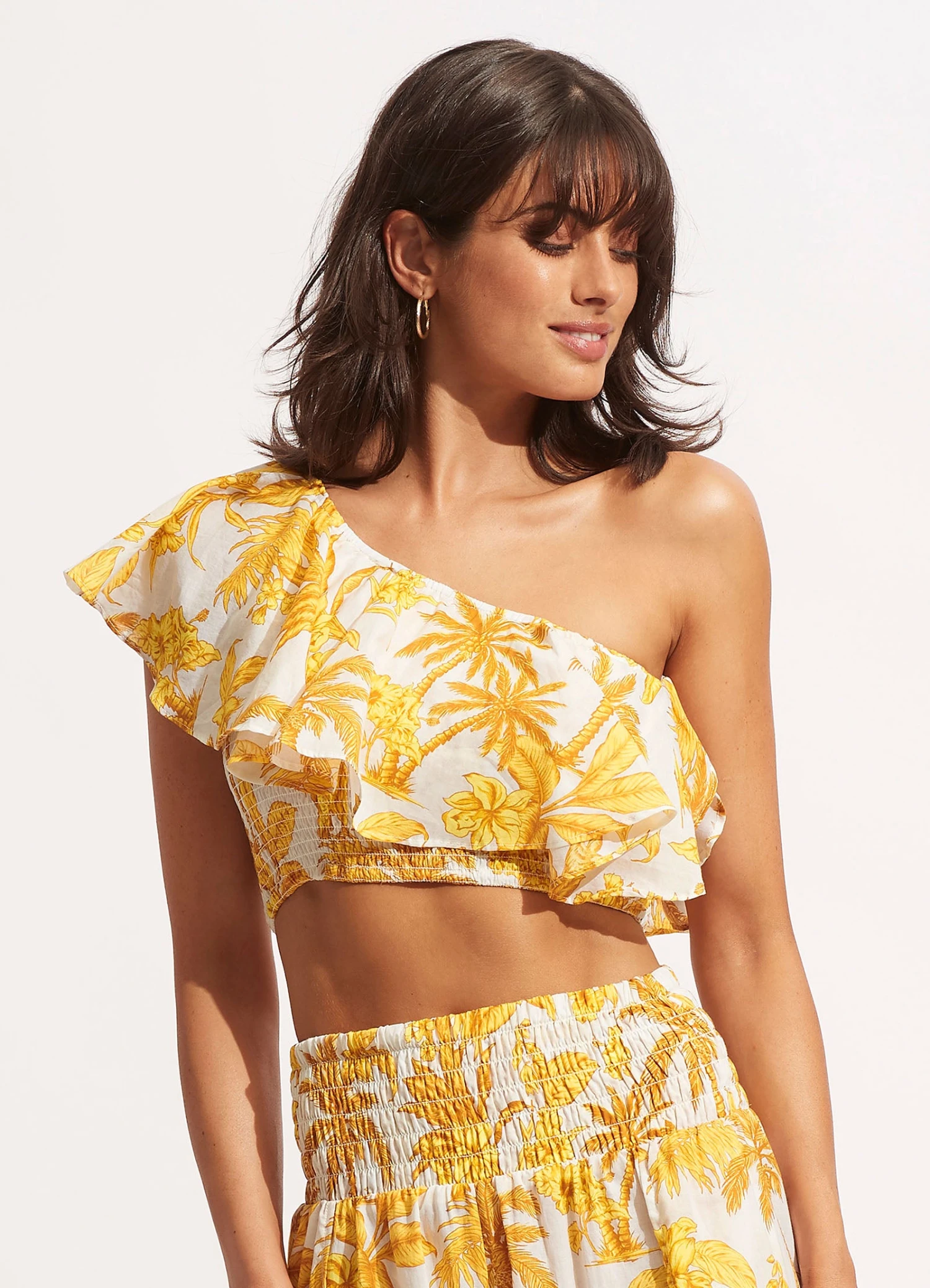 Castaway One Shoulder Top - Tuscan Sun 4 Castaway One Shoulder Top - Tuscan Sun - Image 2