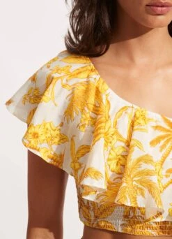 Castaway One Shoulder Top - Tuscan Sun 11 Castaway One Shoulder Top - Tuscan Sun -Fashion Swimwear Store 54834 TO Tuscan 20Sun 5