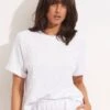 Capri Terry Tee - White -Fashion Swimwear Store 54838 TO White 1