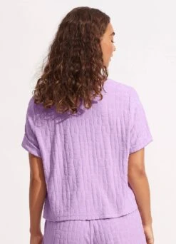 Capri Terry Tee - Wild Rose 10 Capri Terry Tee - Wild Rose -Fashion Swimwear Store 54838 TO WildRose 4