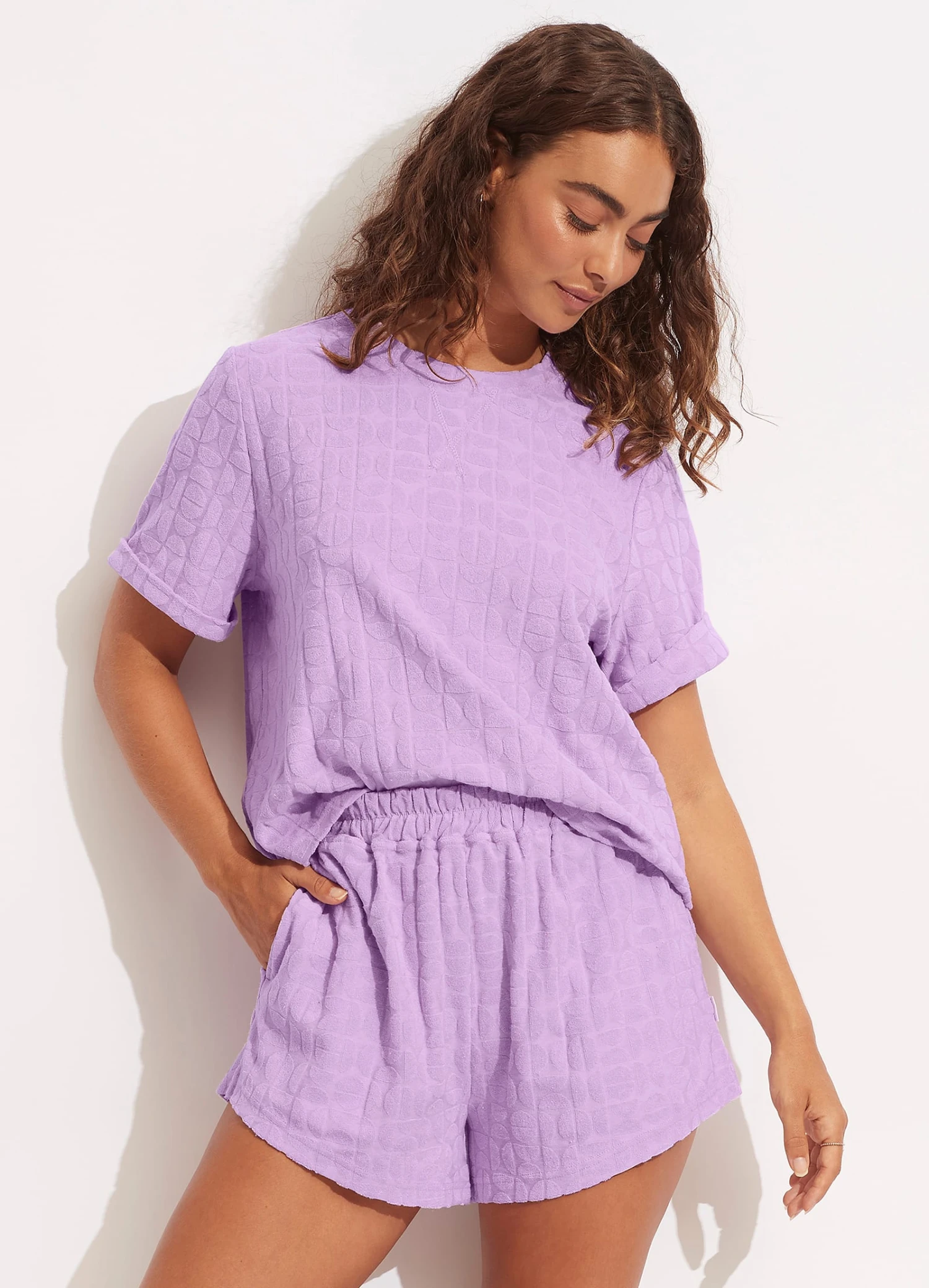 Capri Terry Short - Wild Rose 3 Capri Terry Short - Wild Rose