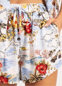 Coast To Coast Resort Short - Powder Blue 11 Coast To Coast Resort Short - Powder Blue -Fashion Swimwear Store 54857 SH PowderBlue 7