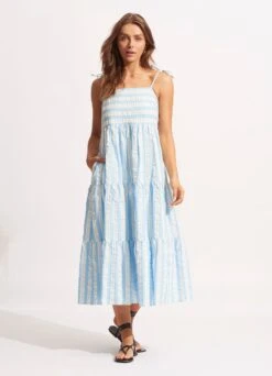 Cabana Tier Maxi - Powder Blue
