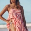 Cabana Mini Dress - Sun Kissed Coral -Fashion Swimwear Store 54860 DR SunKisdCrl 1