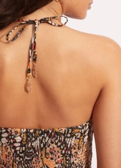 Take Flight Tiered Dress - Mandarin -Fashion Swimwear Store 54867 DR Mandarin 7