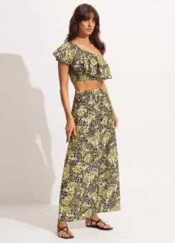 Take Flight Shirring Pant - Wild Lime -Fashion Swimwear Store 54868 PA Wild 20Lime 5