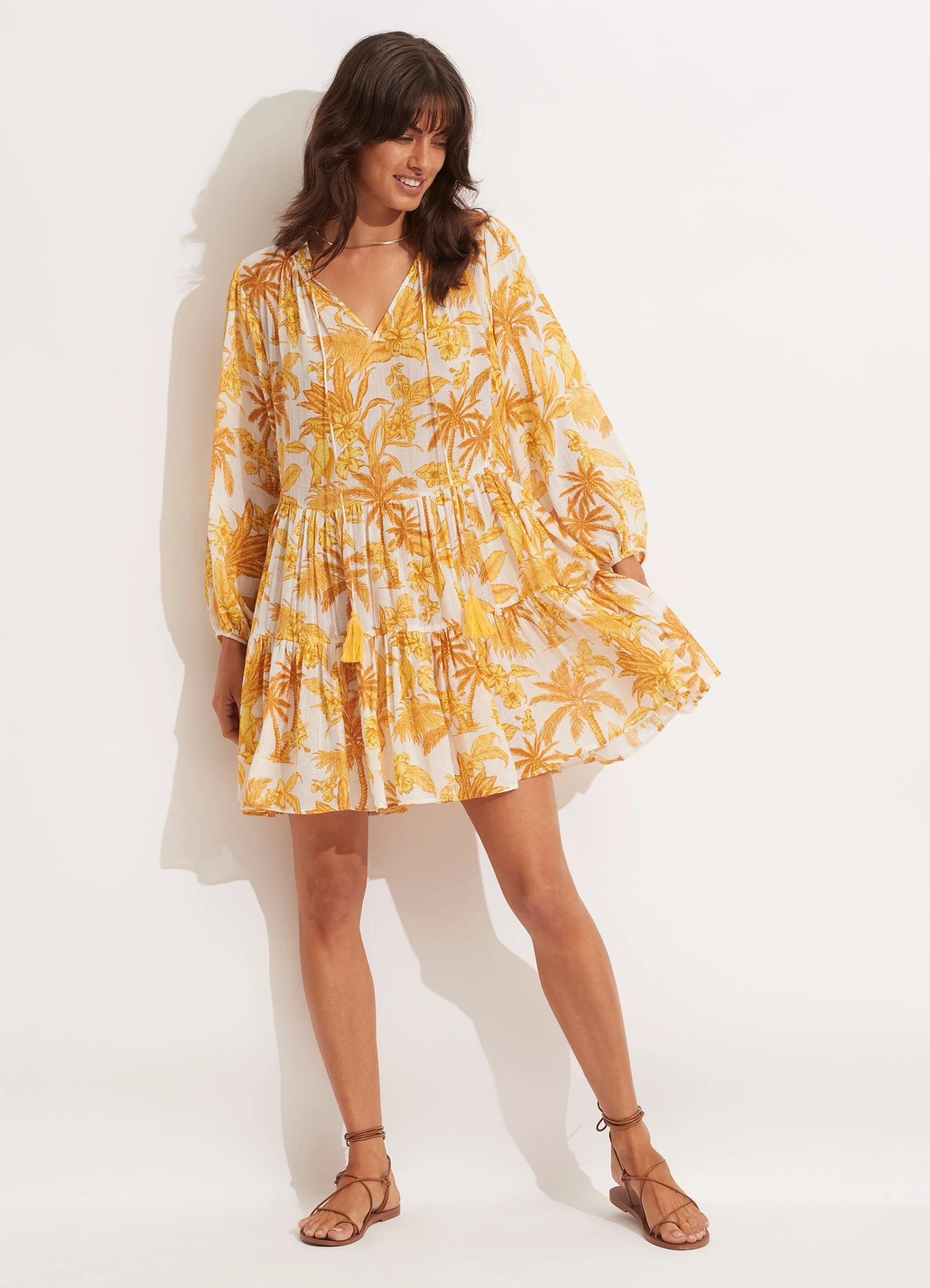Castaway Tier Dress - Tuscan Sun 3 Castaway Tier Dress - Tuscan Sun