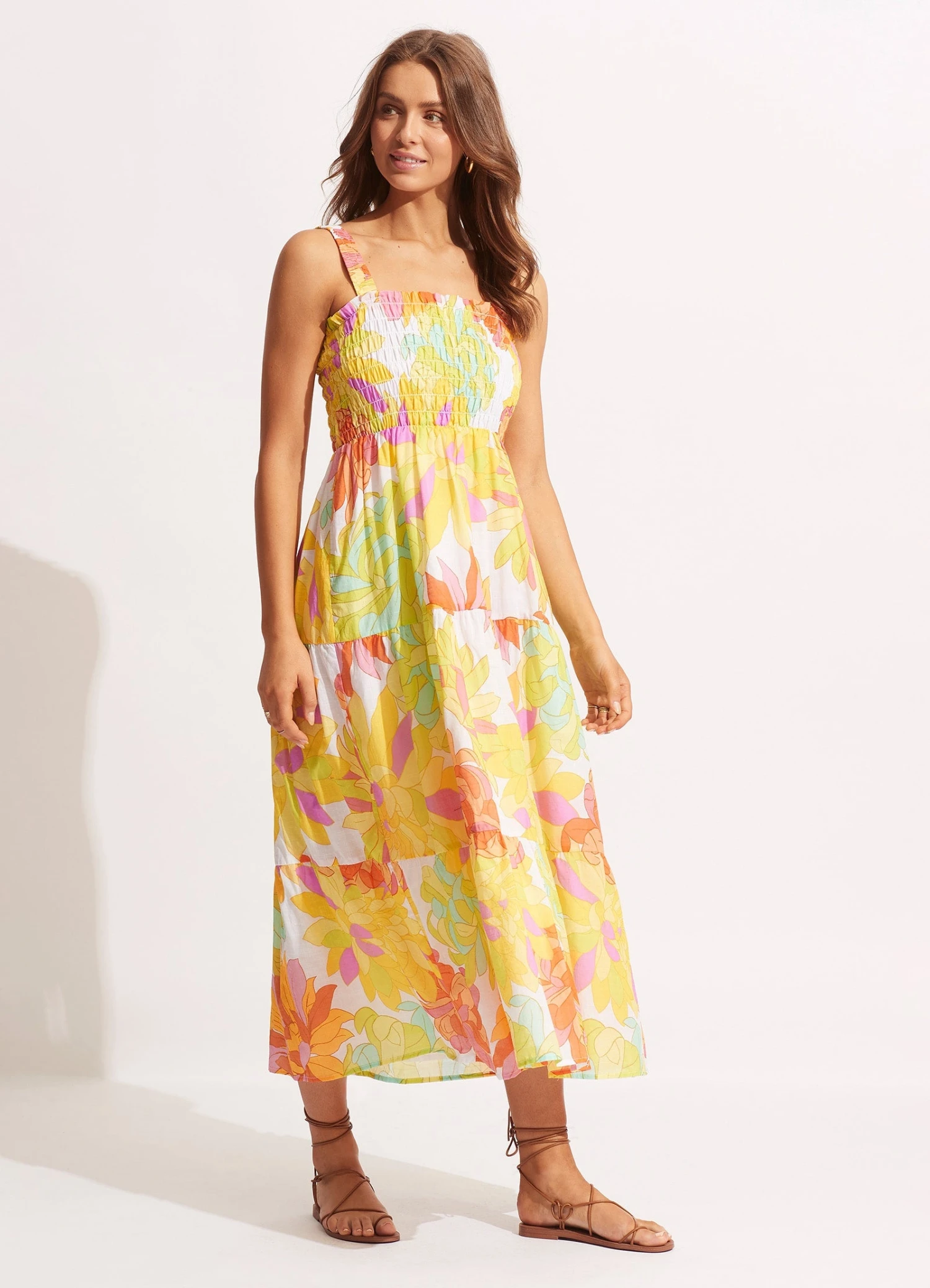 Palm Springs Midi Dress - Lime Light 4 Palm Springs Midi Dress - Lime Light - Image 2