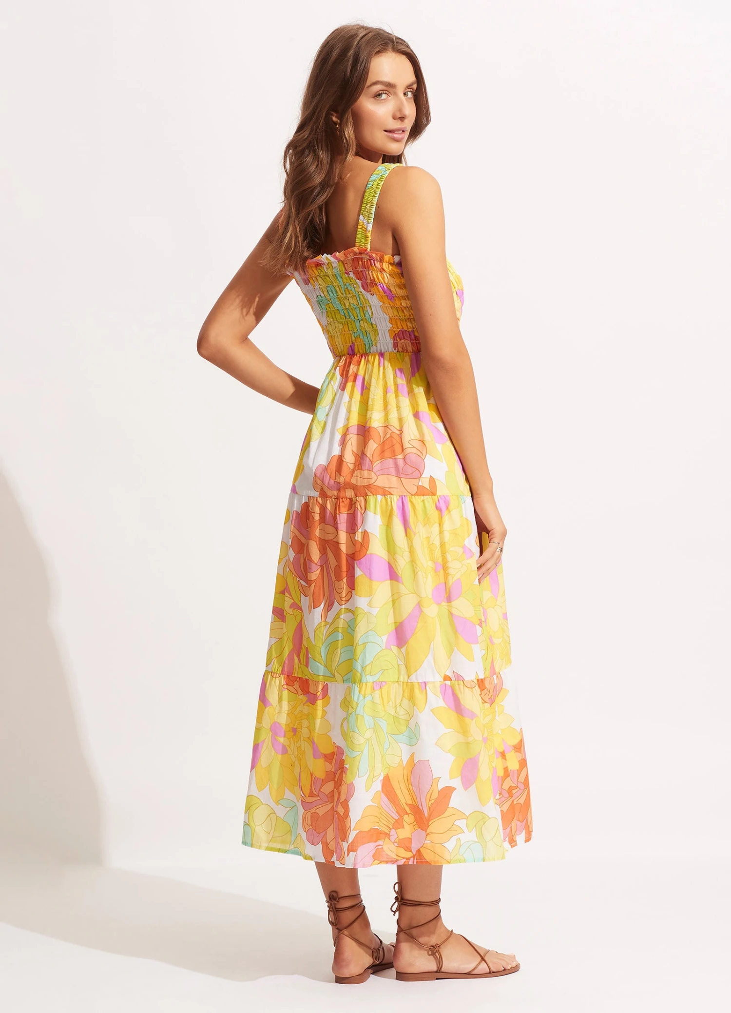 Palm Springs Midi Dress - Lime Light 5 Palm Springs Midi Dress - Lime Light - Image 3