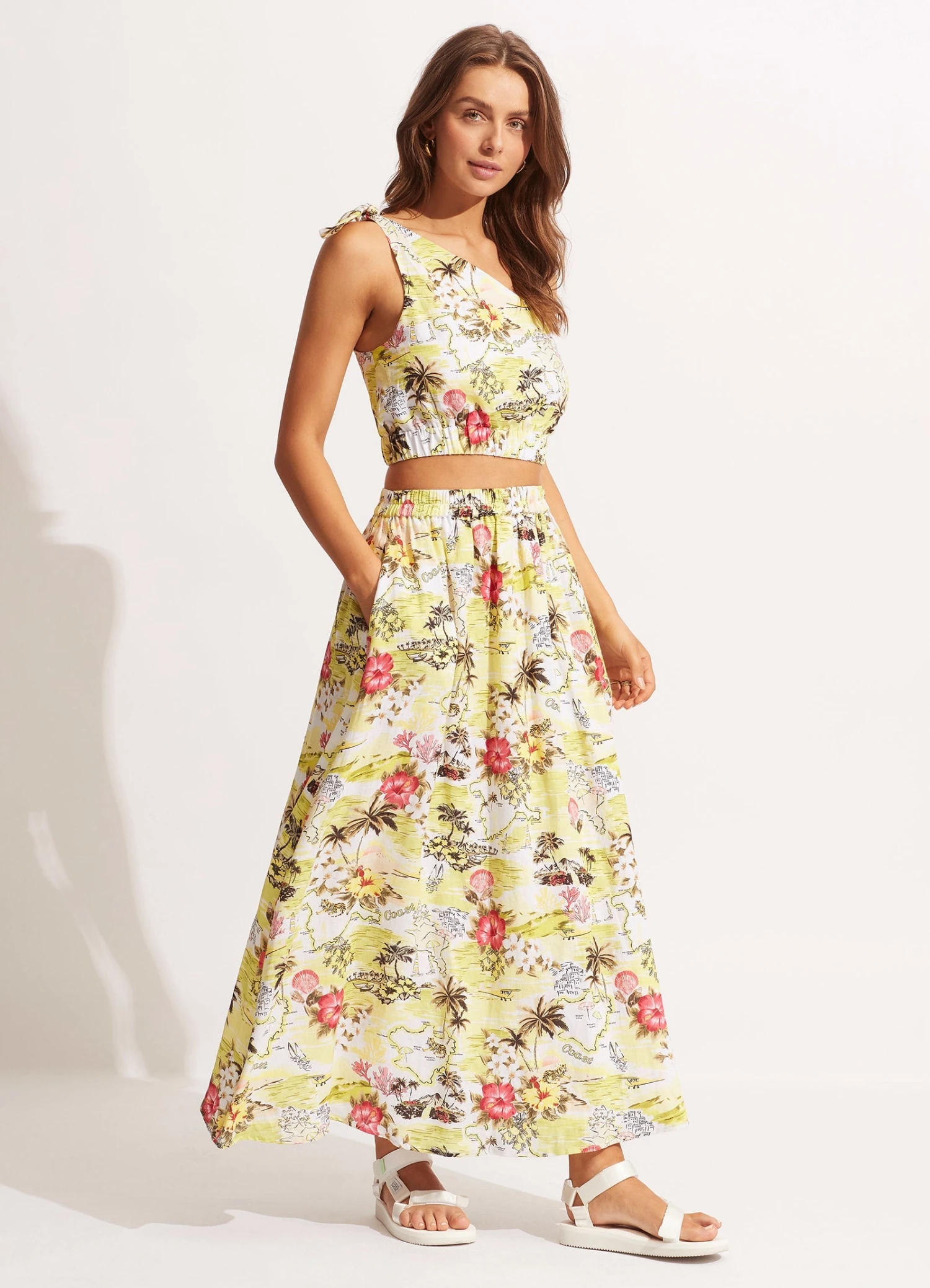 Coast To Coast One ShoulderTop - Wild Lime 6 Coast To Coast One ShoulderTop - Wild Lime - Image 4