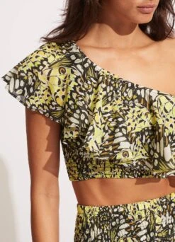 Take Flight One Shoulder Top - Wild Lime -Fashion Swimwear Store 54896 TO Wild 20Lime 7