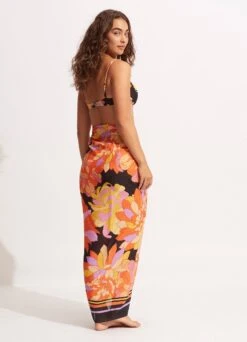 Palm Spring Pareo - Black -Fashion Swimwear Store 54899 SG Black 5