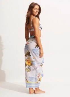 Coast To Coast Pareo - Powder Blue -Fashion Swimwear Store 54920 SG PowderBlue 5