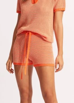 Sunray Knit Short - Mandarin 8 Sunray Knit Short - Mandarin -Fashion Swimwear Store 54930 KN Mandarin 4