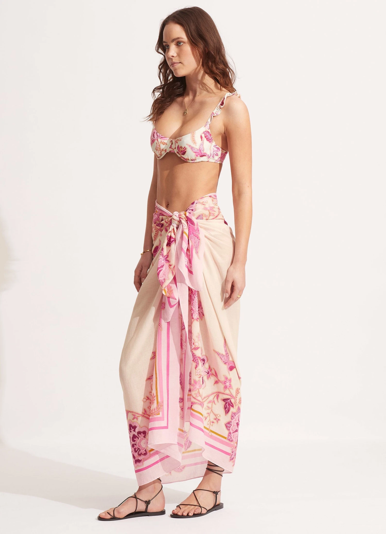 Silk Road Sarong - Parfait Pink 4 Silk Road Sarong - Parfait Pink - Image 2