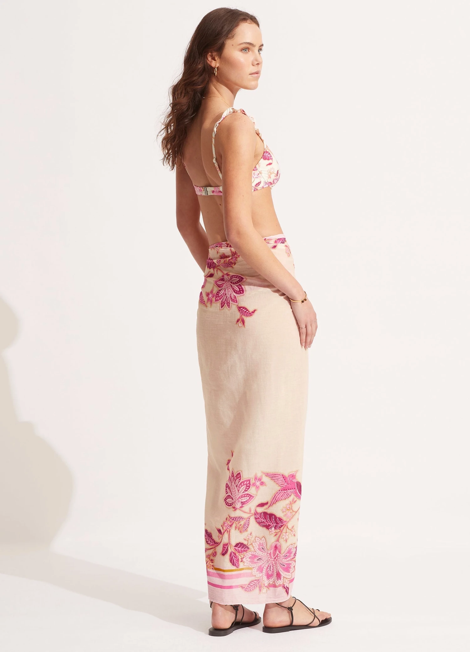 Silk Road Sarong - Parfait Pink 5 Silk Road Sarong - Parfait Pink - Image 3