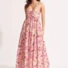 Silk Road Midi Dress - Parfait Pink -Fashion Swimwear Store 54936 DR ParfaitPnk 3