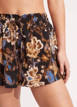 Silk Road Beach Short - Black -Fashion Swimwear Store 54938 SH Black 7