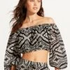 Zanzibar Crop Top - Black 1 Zanzibar Crop Top - Black -Fashion Swimwear Store 54953 TO Black 4