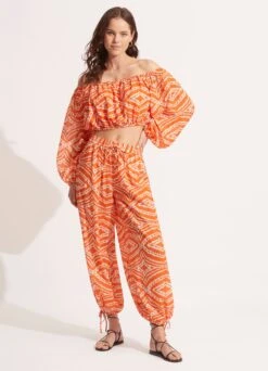 Zanzibar Crop Top - Mandarin 11 Zanzibar Crop Top - Mandarin -Fashion Swimwear Store 54953 TO Mandarin 4