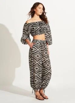 Zanzibar Harem Pant- Black -Fashion Swimwear Store 54954 PA Black 5